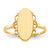 14KT 14.5x7.0mm Open Back Signet Ring