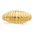 10KT High Polished Ribbed Dome Ring