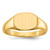 14KT 8x6.25mm Open Back Signet Ring