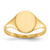 14KT 10.0x8.5mm Open Back Signet Ring