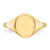 14KT 10.0x8.5mm Open Back Signet Ring