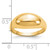 10KT Yellow Gold Polished Dome Ring