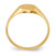 14KT Childs Closed Back Signet Ring