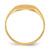 14KT 8.5x9.5mm Open Back Signet Ring