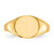 14KT 8.5x9.5mm Open Back Signet Ring