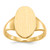 10KTy 14.5x9.0mm Open Back Signet Ring