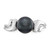 14KT White Gold 7mm Black FW Cultured Pearl ring