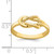 14KT Polished Freeform Love Knot Ring