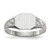 14KT White Gold 7.0x9.0mm Closed Back Signet Ring