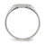 14KT White Gold 7.0x9.0mm Closed Back Signet Ring