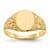 14KT 10.0x8.0mm Open Back Signet Ring