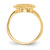 14KT 11.5x9.0mm Open Back Signet Ring