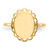 14KT 11.5x9.0mm Open Back Signet Ring