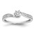 10KT White Gold Polished Diamond Engagement Ring