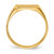 10KTy 5.5x10.5mm Closed Back Signet Ring