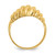 14KT Polished Scalloped Dome Ring