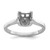 14KT White Gold 6mm Pearl Ring Mounting