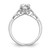 Peg Set Diamond Semi-mount Engagement Rings