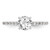 Peg Set Diamond Semi-mount Engagement Rings