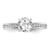 Peg Set Diamond Semi-mount Engagement Rings
