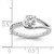 Peg Set Diamond Semi-mount Engagement Rings