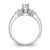 Peg Set Diamond Semi-mount Engagement Rings