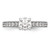 Peg Set Diamond Semi-mount Engagement Rings