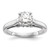 Peg Set Diamond Semi-mount Engagement Rings