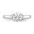 Peg Set Diamond Semi-mount Engagement Rings