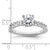 Peg Set Diamond Semi-mount Engagement Rings