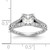 Peg Set Diamond Semi-mount Engagement Rings