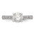 Peg Set Diamond Semi-mount Engagement Rings