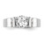 Peg Set Diamond Semi-mount Engagement Rings