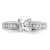 Peg Set Diamond Semi-mount Engagement Rings