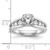 Peg Set Diamond Semi-mount Engagement Rings