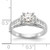 Peg Set Diamond Semi-mount Engagement Rings