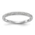 14KT White Gold 1/15 carat Diamond Complete Wedding Band