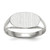 14KT White Gold 6.5x12.0mm Closed Back Signet Ring