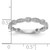 14KT White Gold 1/10 carat Diamond Complete Wedding Band