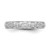 14KT White Gold 1/10 carat Diamond Complete Wedding Band