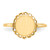 14KT 9.0x8.5mm Open Back Signet Ring