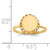 14KT 9.0x8.5mm Open Back Signet Ring