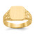 14KT Square Polished Baby Signet Ring