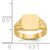 14KT Square Polished Baby Signet Ring