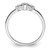 14KT White Gold Beaded Edge Petite 3-Stone 1/10 carat Round/Princess Diamond Complete Promise/Engagement Ring