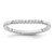 14KT White Gold Diamond Wedding Band