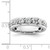 14KT White Gold Diamond Wedding Band