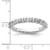 14KT White Gold Diamond Wedding Band