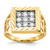 10KT Men's Cubic Zirconia Ring