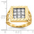 10KT Men's Cubic Zirconia Ring